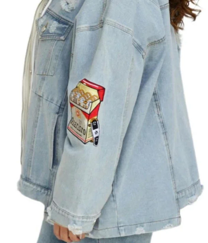 Plus Patch Jean Jacket