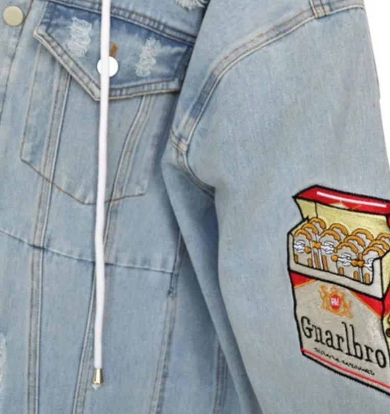 Plus Patch Jean Jacket