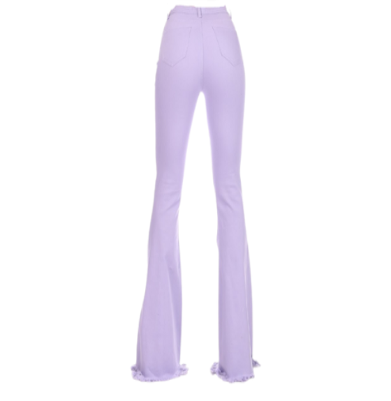 Lavender Flared Jeans