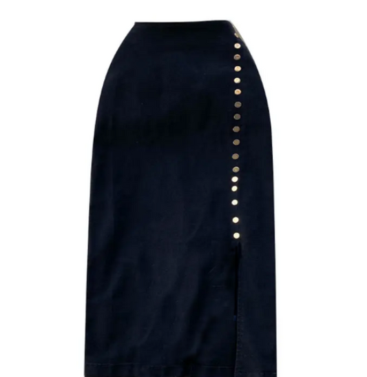 Midi Denim Skirt